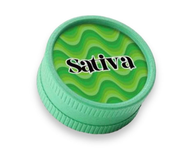 420 Sativa - 2-Piece Eco-Grinder