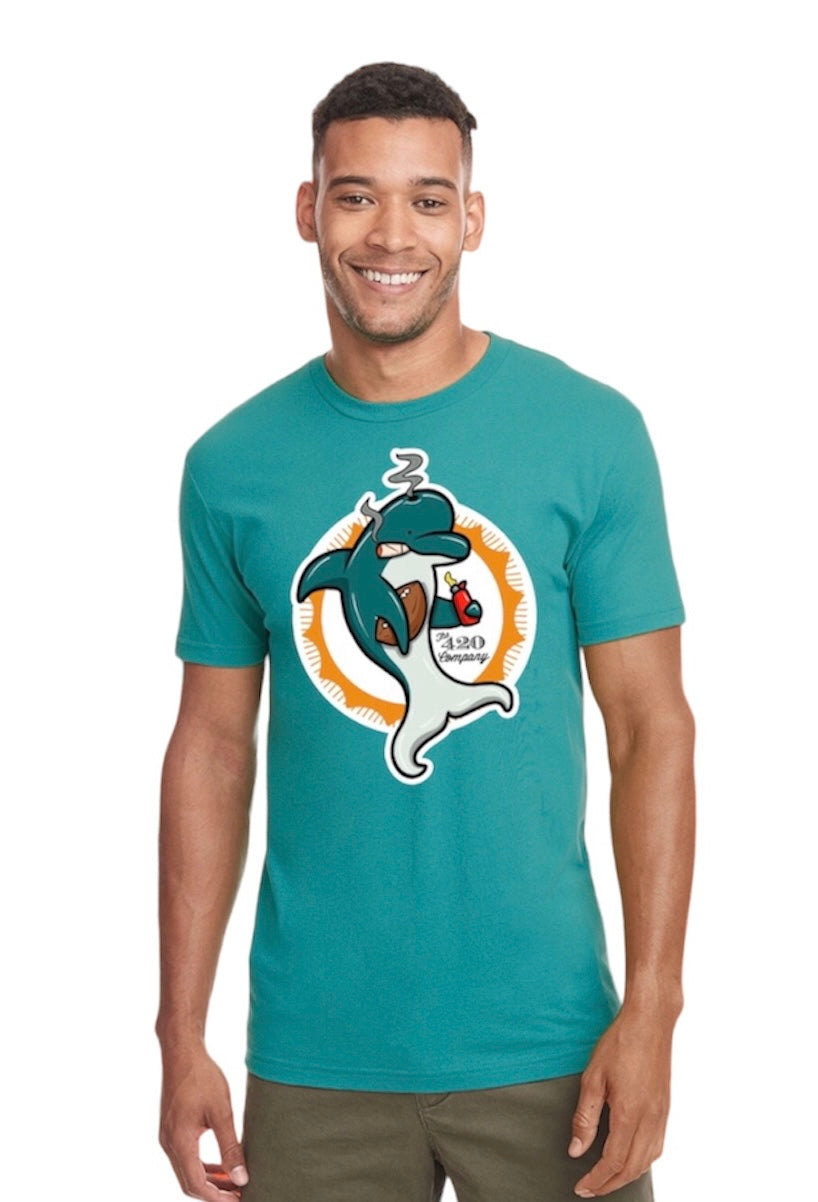 420 Phins Teal Tee