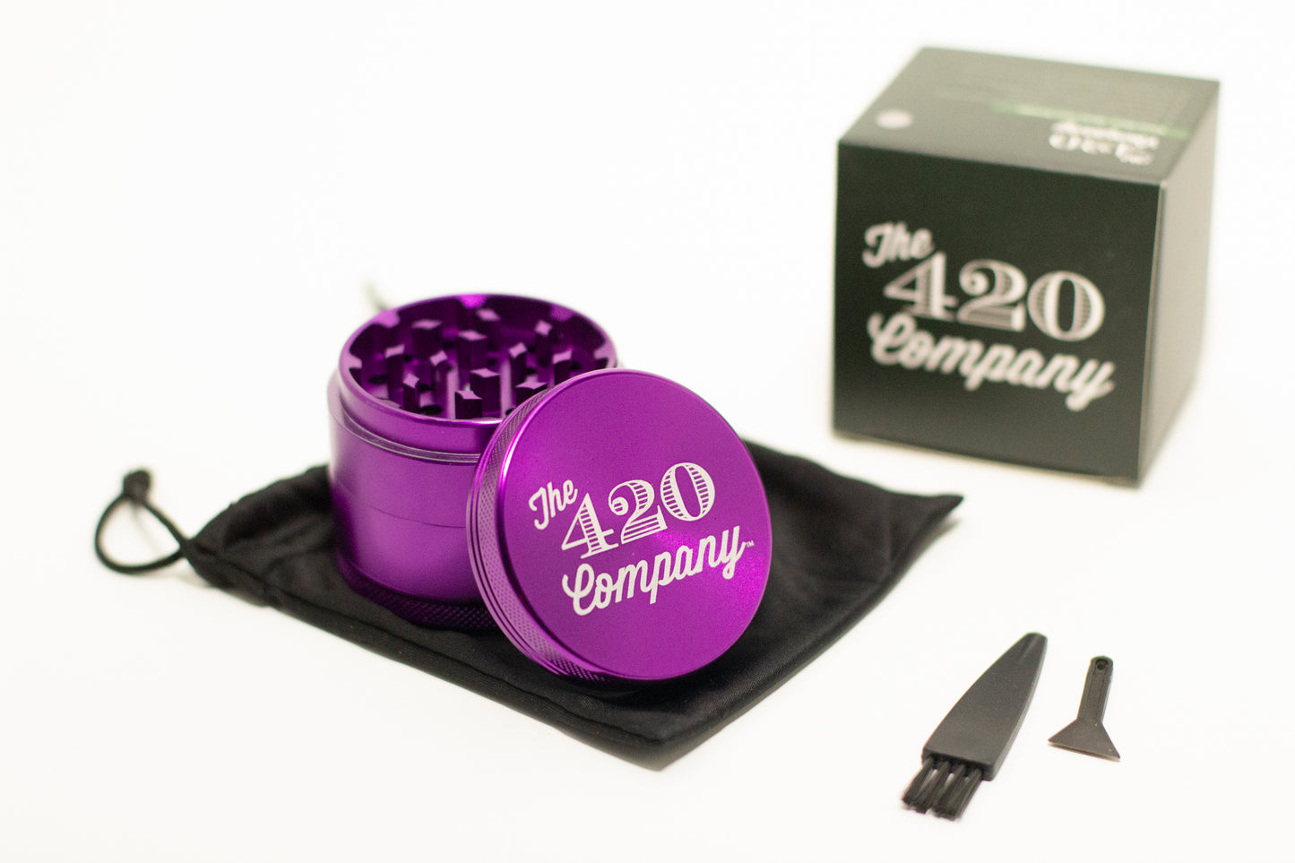 56mm Purple Metal Grinder 4pc