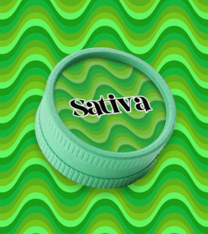 420 Sativa - 2-Piece Eco-Grinder