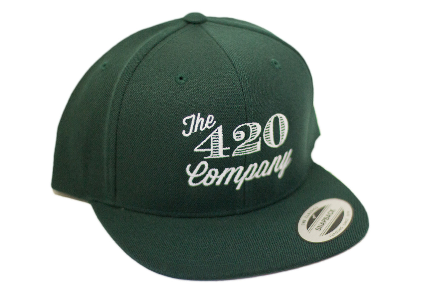 Forest Green w/ White 420 Snapback Hat